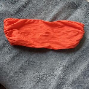Vibrant Orange Bandeau Top
